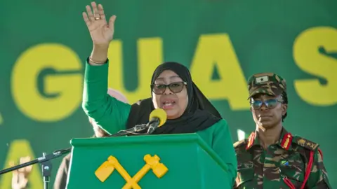 Tanzania's First Female President Faces Election with Limited Opposition