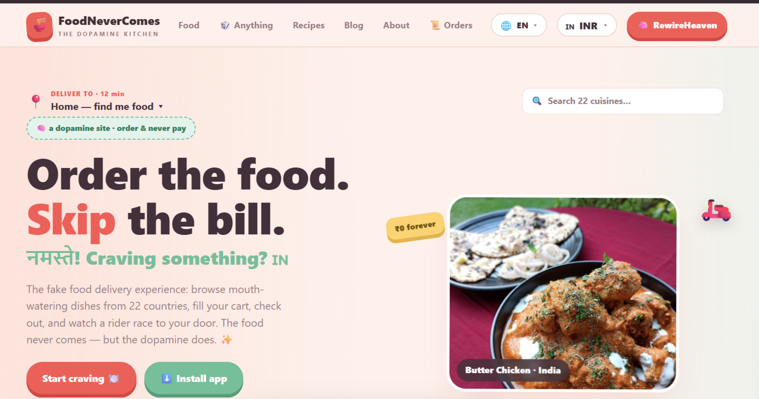 Indians Dive Into Virtual Food Frenzy With ‘FoodNeverComes’
