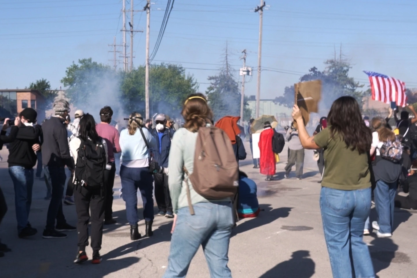 Clashes Erupt Outside Chicago ICE Facility as Federal Agents Use Tear Gas