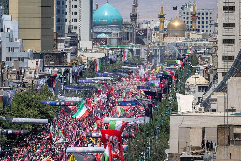 Massive crowds mourn Iran’s late Supreme Leader in Mashhad amid war tensions
