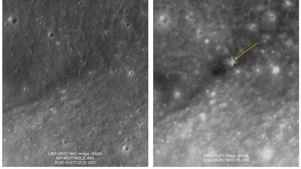 SpaceX Rocket Debris Hits the Moon, South Korean Agency Shares Impact Images