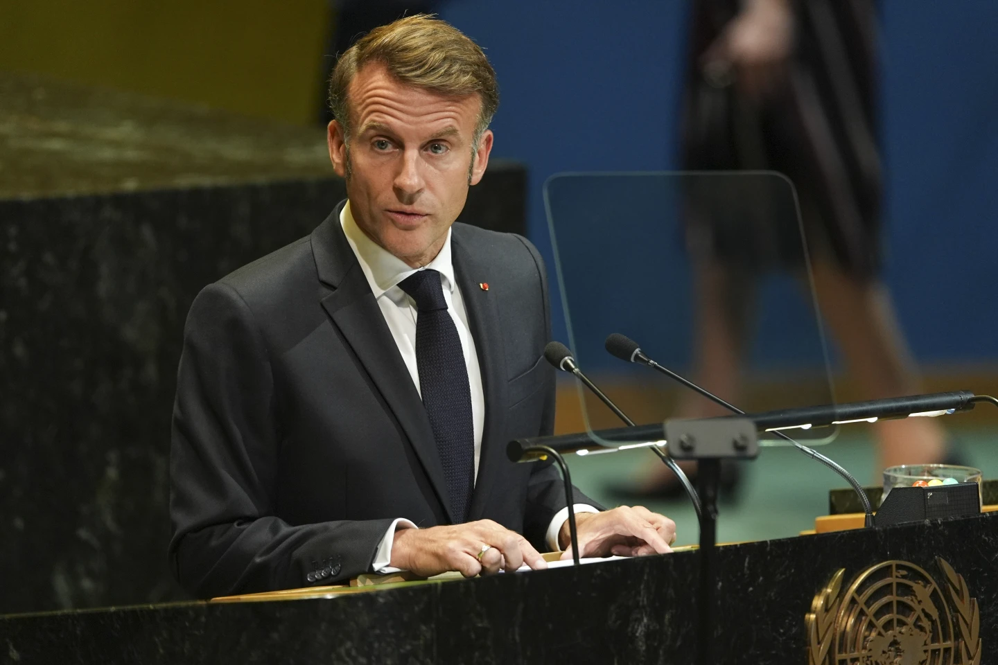 Macron, Stuck in Traffic, Chats With Trump During UN Assembly