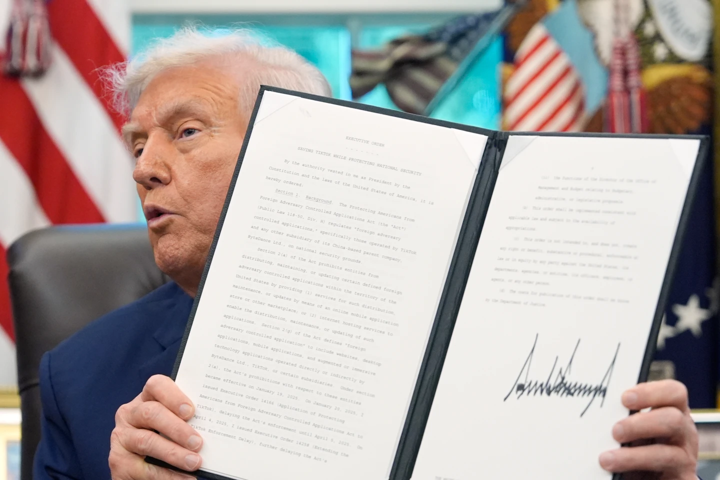 Trump Signs Executive Order Allowing TikTok's Continued Operations in the U.S.