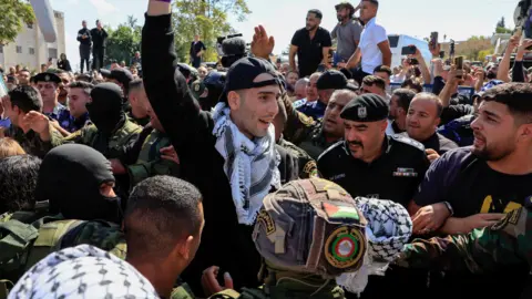 Emotional Reunions in Ramallah as Palestinians Celebrate Release of Detainees