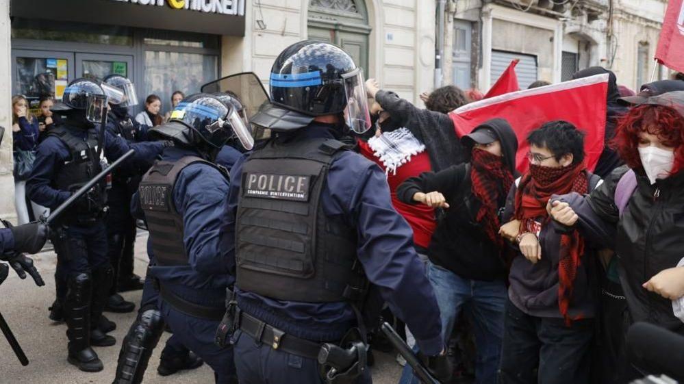 Students Take to the Streets: Riot Police Clash in France's Education Protests