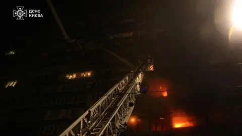 Russian Air Strikes Wreak Havoc in Kyiv, Leaving Power Outages