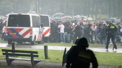 Violent Clash Erupts in The Hague as Anti-Immigration Protests Escalate
