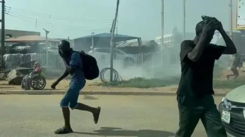 Clashes Erupt in Abuja as Nigerian Police Disperse Protests for Separatist Leader Nnamdi Kanu
