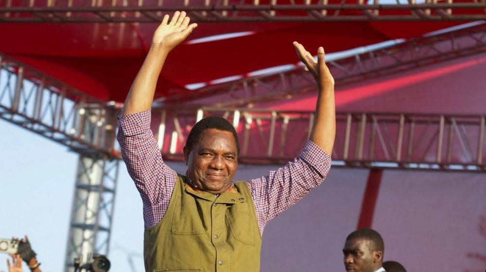 Zambia's President Hichilema to be sworn in on Tuesday as rival detained