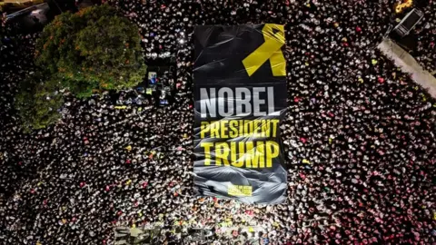 Massive Rally in Tel Aviv Highlights Support for Trump Amid Hostage Release Hopes