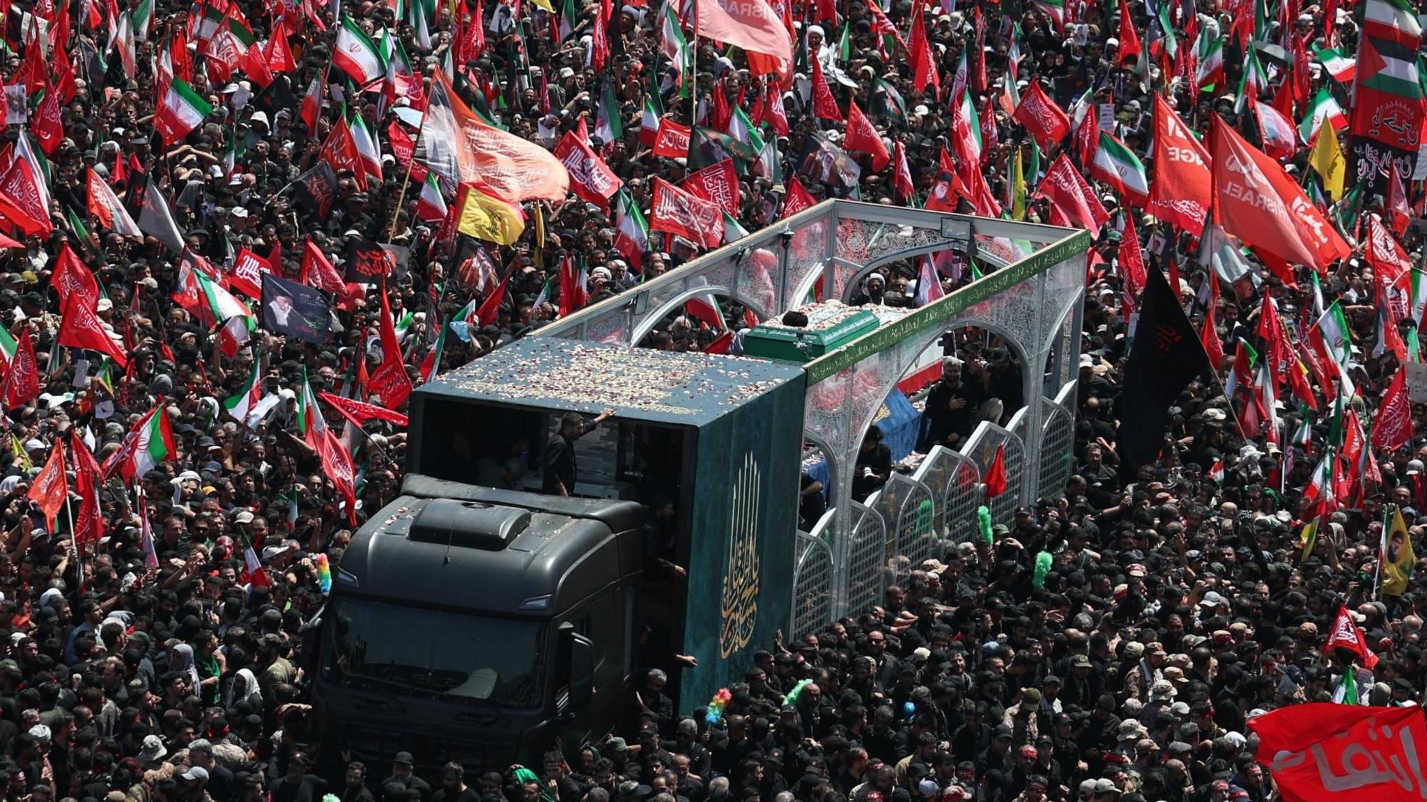 Massive Tehran crowds gather for Ayatollah Khamenei’s funeral procession after war‑time killing