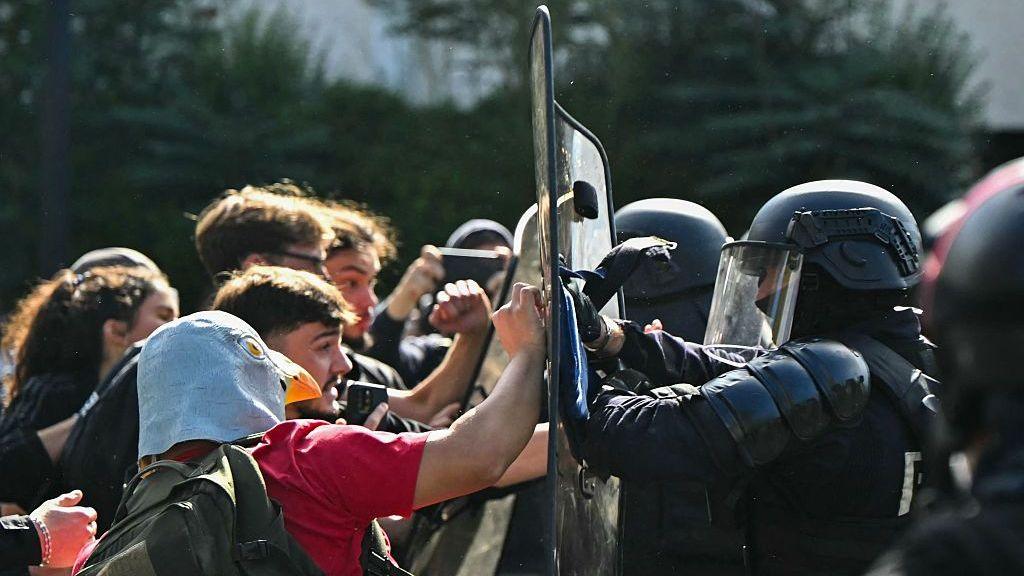 Violence erupts as French student protests spread, rattling Macron's administration