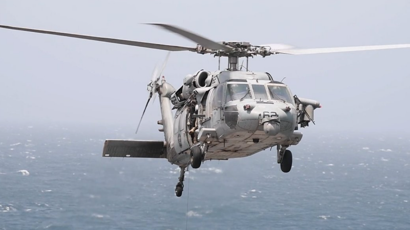 US Helicopter Fires Missiles at Cargo Ship to Enforce Iran Blockade