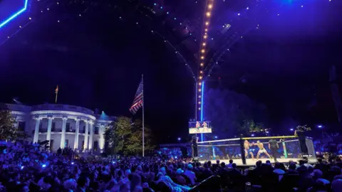 Fight on the Lawn: Trump Hosts UFC Champ on White House Grounds